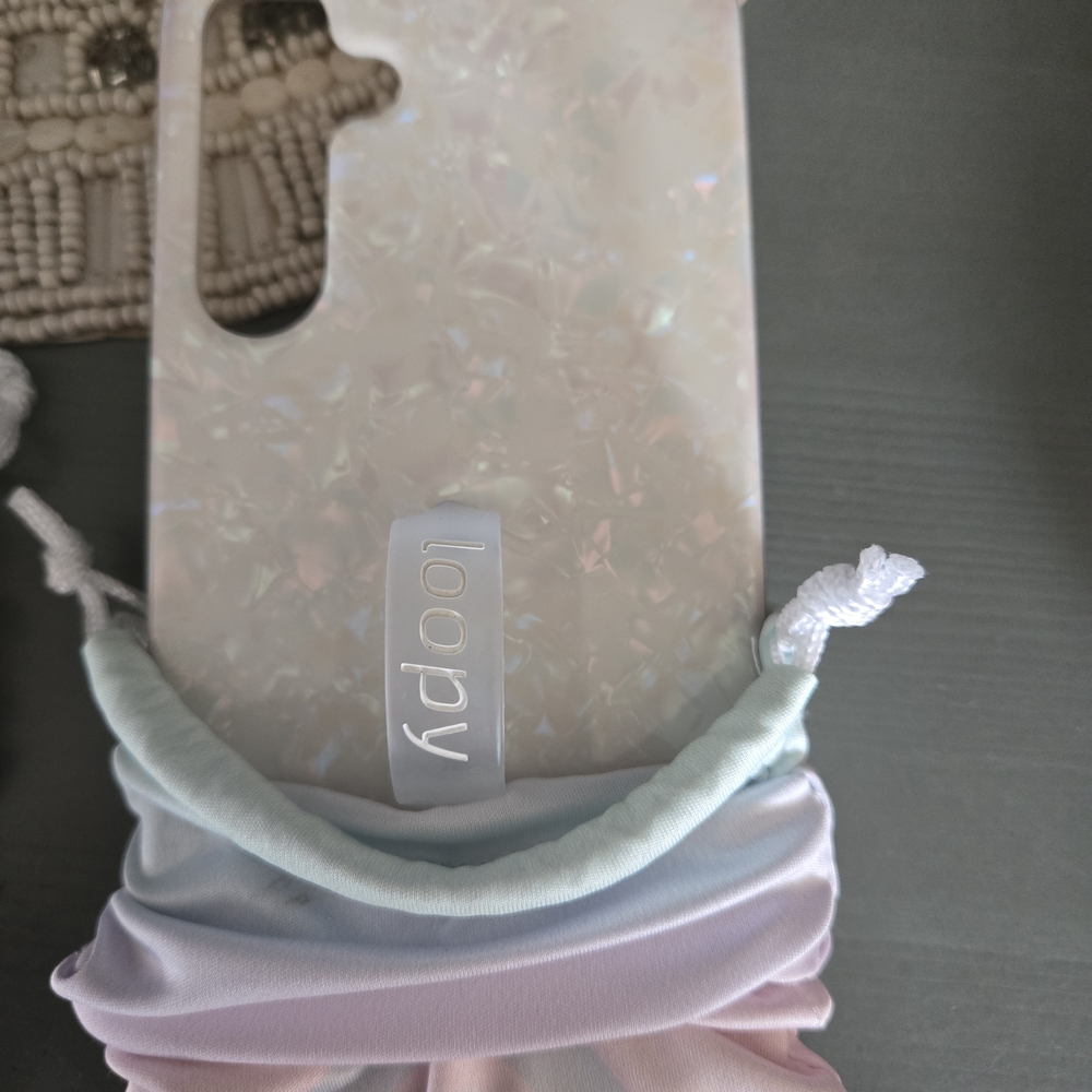 Loopy Case Iridescent White Phone Case
